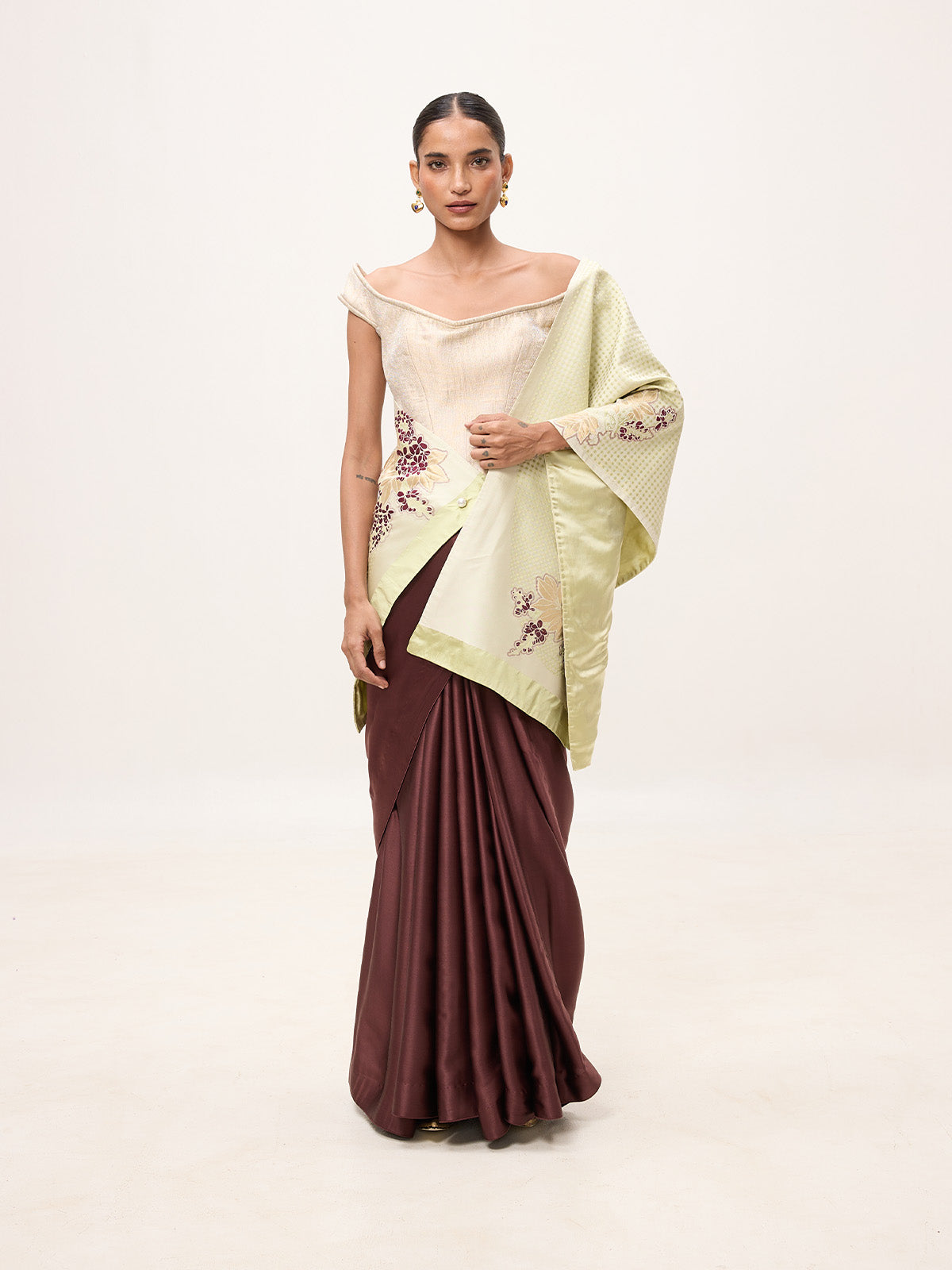 Handwoven Mint Green Silk Banarasi Shawl