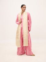 Handwoven Off-White Silk Scarf
