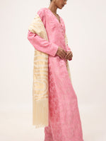 Handwoven Off-White Silk Scarf