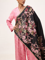 Handwoven Black Silk Banarasi Fabric