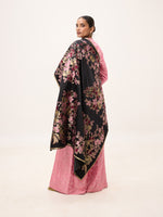 Handwoven Black Silk Banarasi Fabric