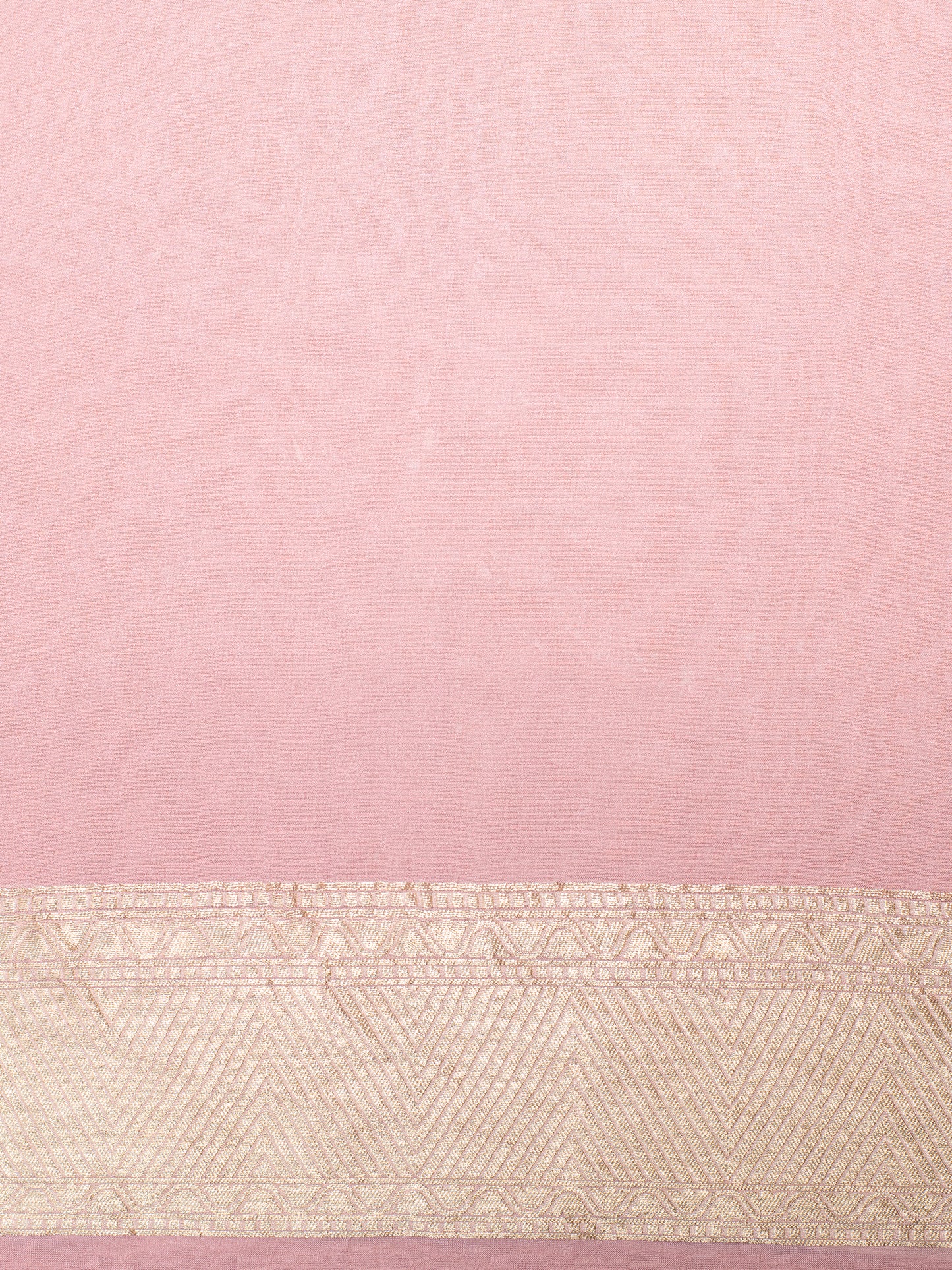Handwoven Dusty Pink Georgette Saree