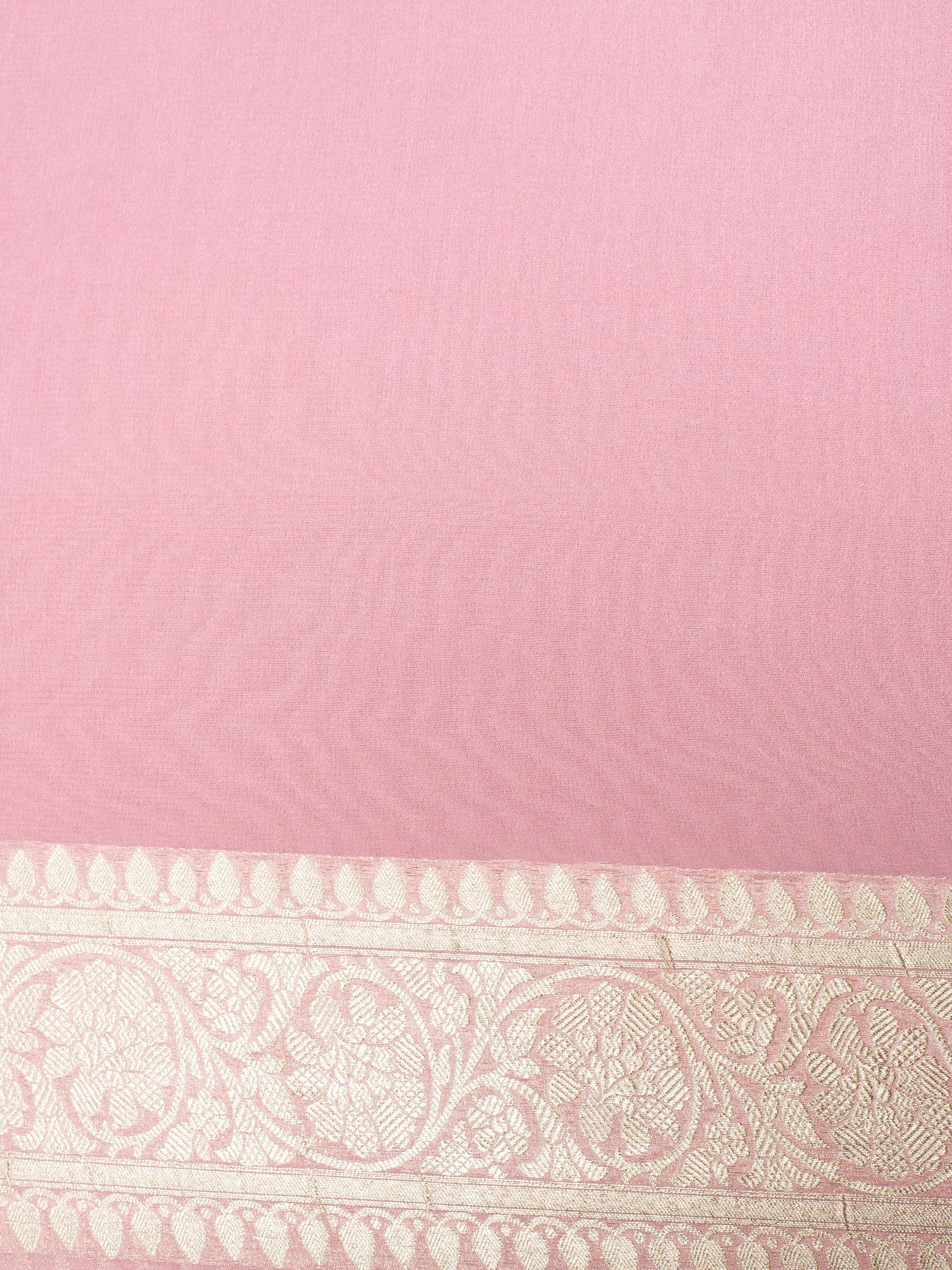 Handwoven Puce Pink Georgette Saree