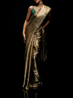 Handwoven Green Tissue Saree