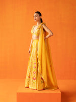 Handwoven Yellow Silk Lehenga