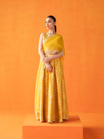 Handwoven Yellow Silk Lehenga