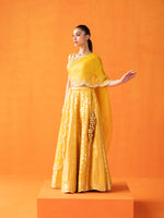 Handwoven Yellow Silk Lehenga