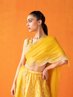 Handwoven Yellow Silk Lehenga