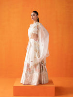 Handwoven Cream  Silk Lehenga