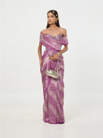 Handwoven Purple Silk Saree