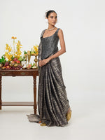 Handwoven Black Silk Saree