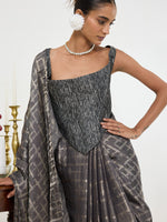 Handwoven Black Silk Saree