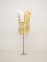 Handwoven Soft Olive & Gold Cutwork Dupatta
