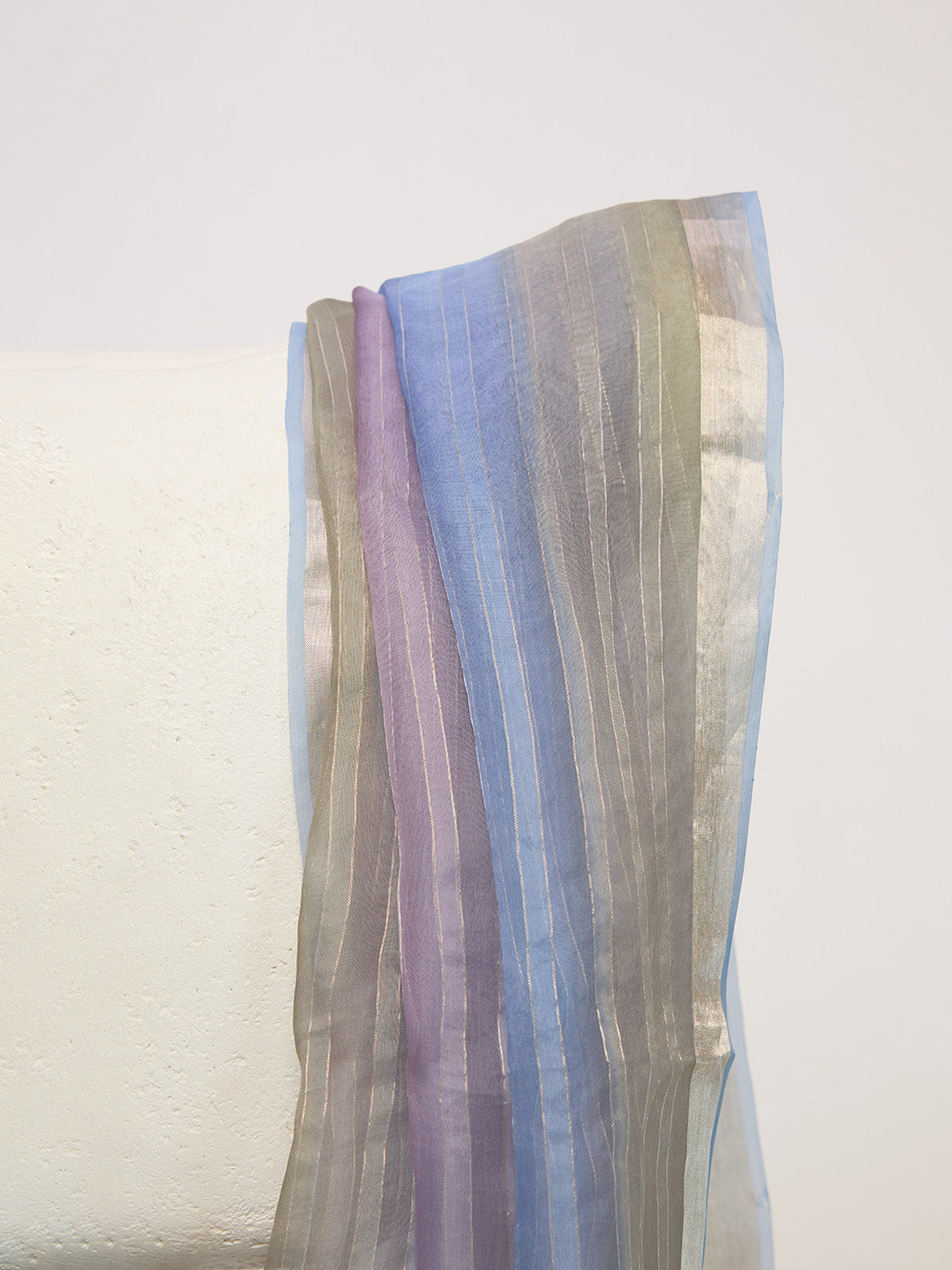 Handwoven Multi-colour Striped Dupatta