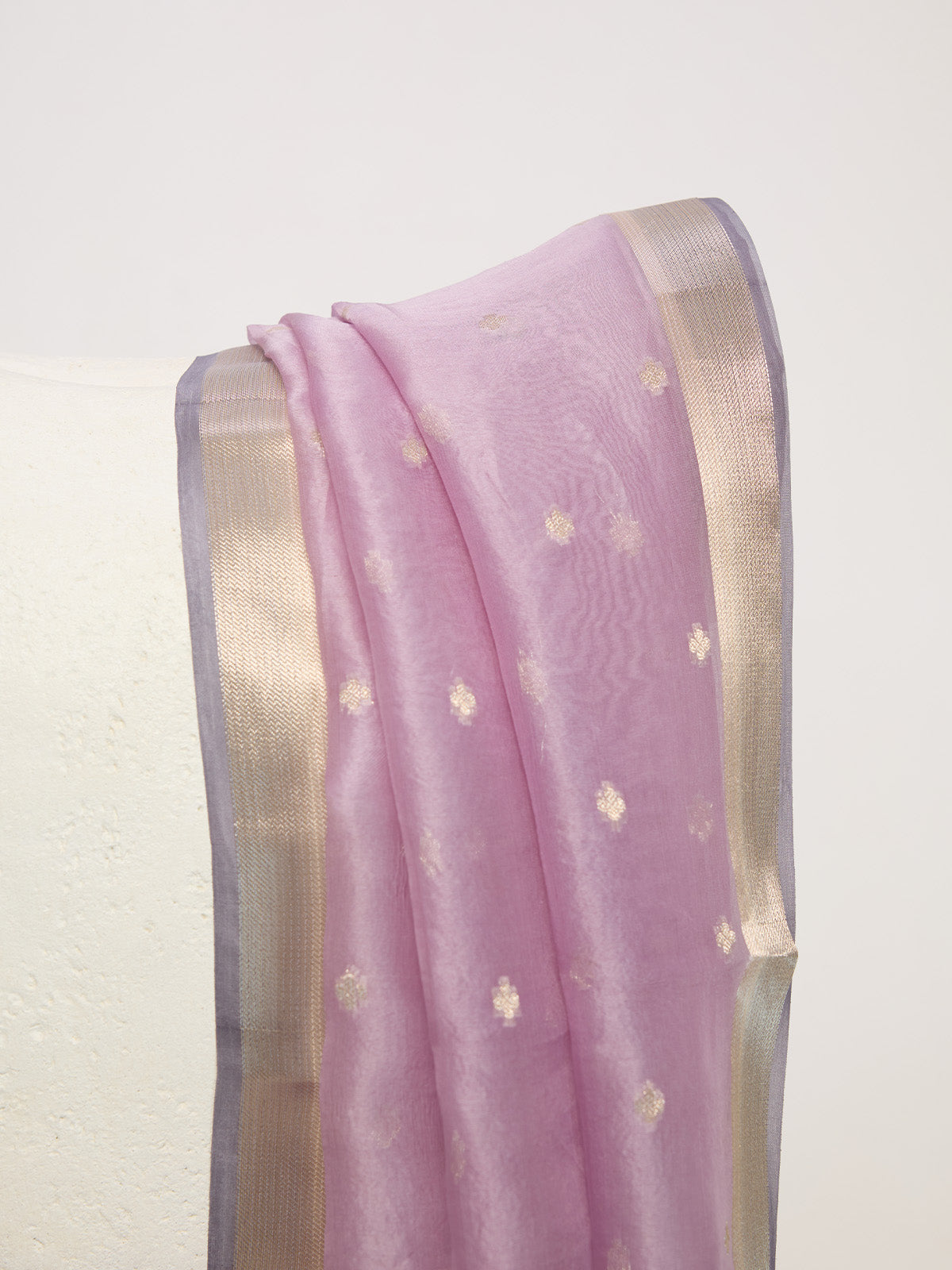 Handwoven Dusty Mauve Dupatta