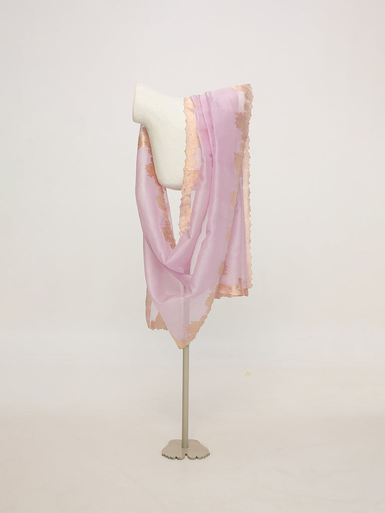 Handwoven Soft Mauve Dupatta
