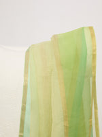 Handwoven Green Dupatta & Banarasi Belt Gift Set