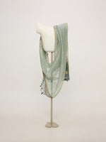Handwoven Dusty Blue Cutwork Dupatta