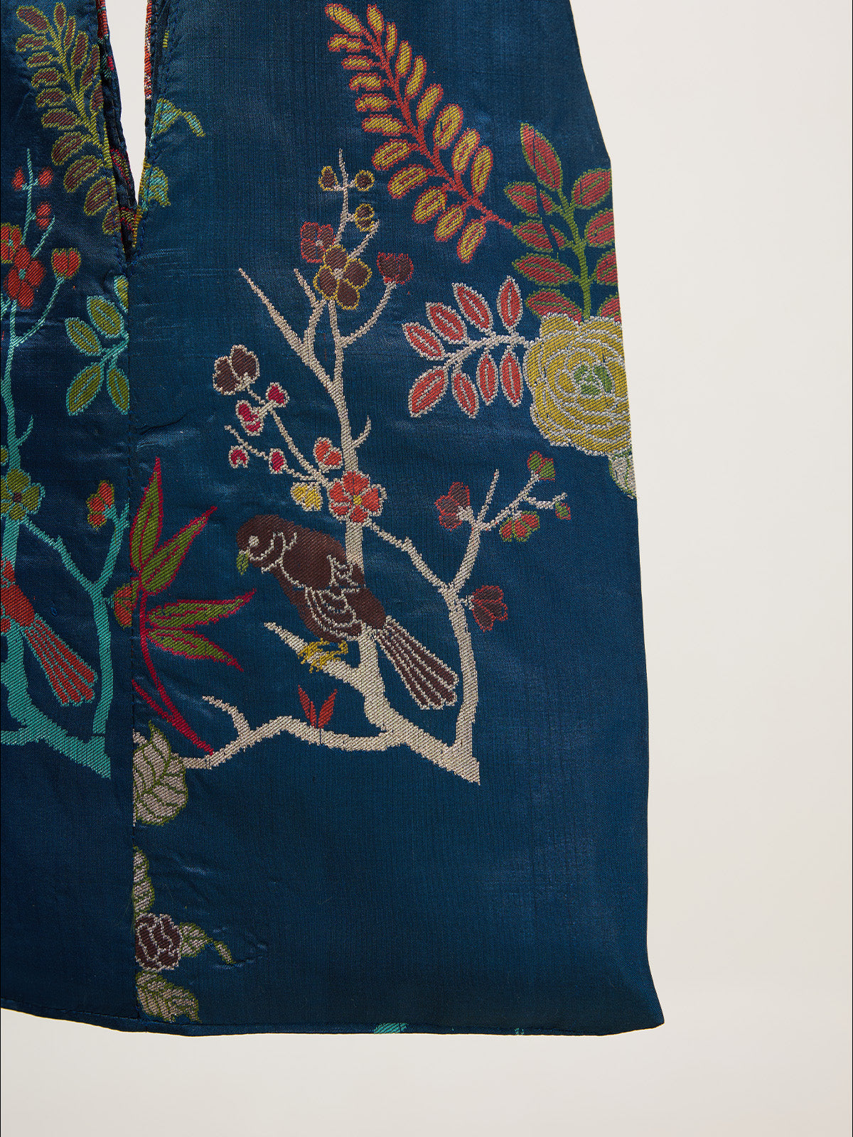 Navy Blue Banarasi Potli Bag