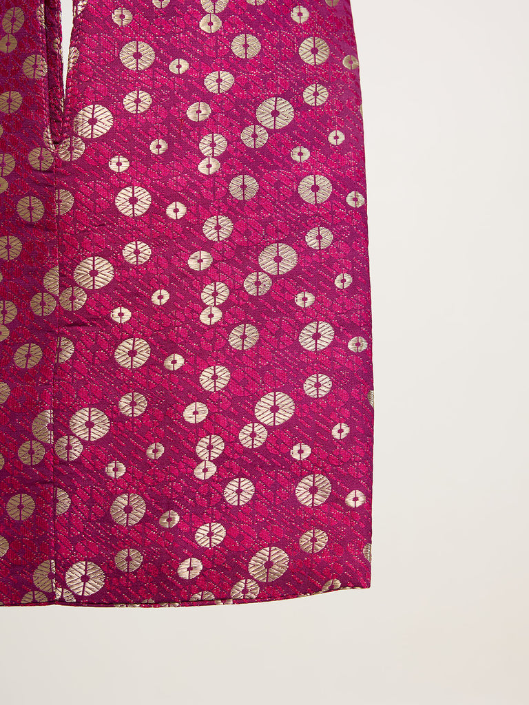 Berry Pink Banarasi Potli Bag