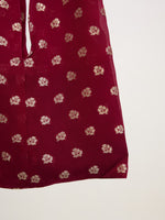 Maroon Banarasi Potli Bag