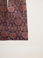 Aubergine Banarasi Potli Bag