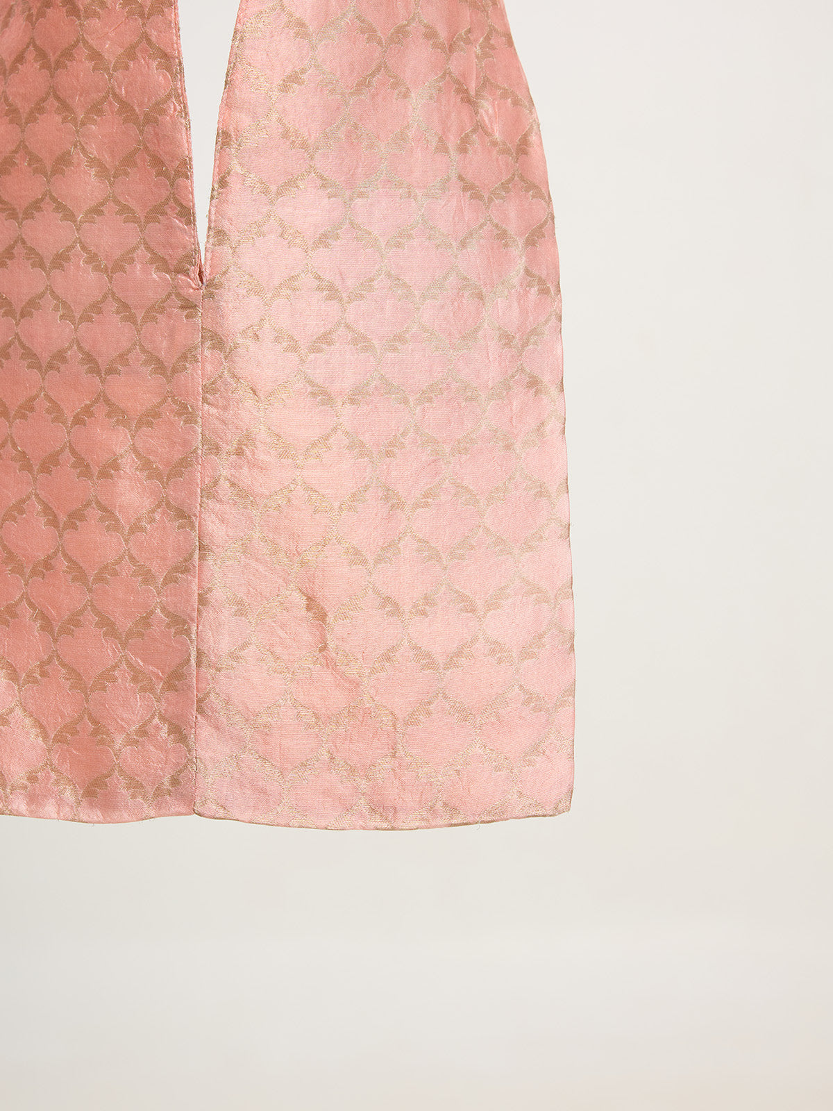 Coral Pink Banarasi Potli Bag