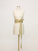Handwoven Champagne Gold Banarasi Belt