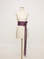 Handwoven Purple & Gold Banarasi Belt