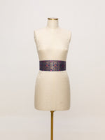 Handwoven Navy Blue Banarasi Belt