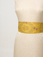 Handwoven Yellow Ochre Banarasi Belt