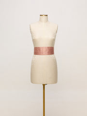 Handwoven Apricot Peach Banarasi Belt