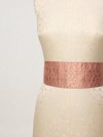 Handwoven Apricot Peach Banarasi Belt