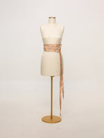 Handwoven Powder Peach Banarasi Belt