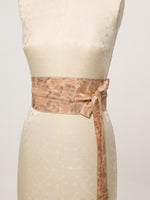 Handwoven Powder Peach Banarasi Belt
