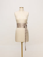 Handwoven Rose Beige Banarasi Belt