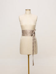 Handwoven Rose Beige Banarasi Belt