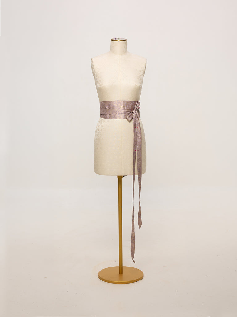 Handwoven Blush Pink Banarasi Belt