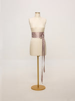 Handwoven Blush Pink Banarasi Belt