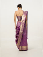 Handwoven Lilac Kanjivaram Saree