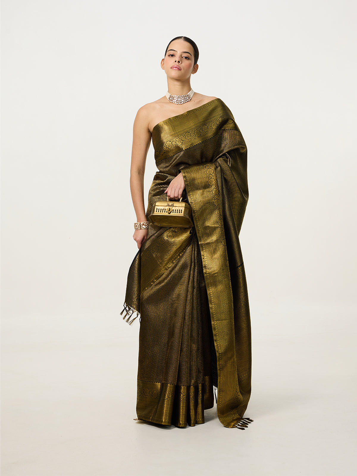 Handwoven Green Kanjivaram Saree