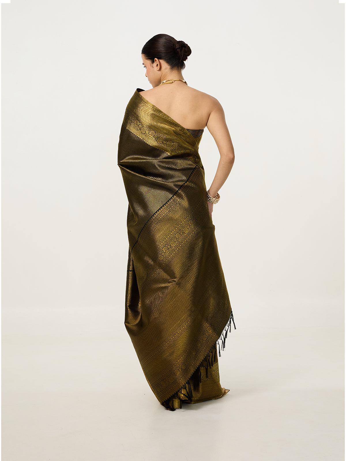 Handwoven Green Kanjivaram Saree