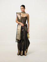 Handwoven Black Kanjivaram Saree