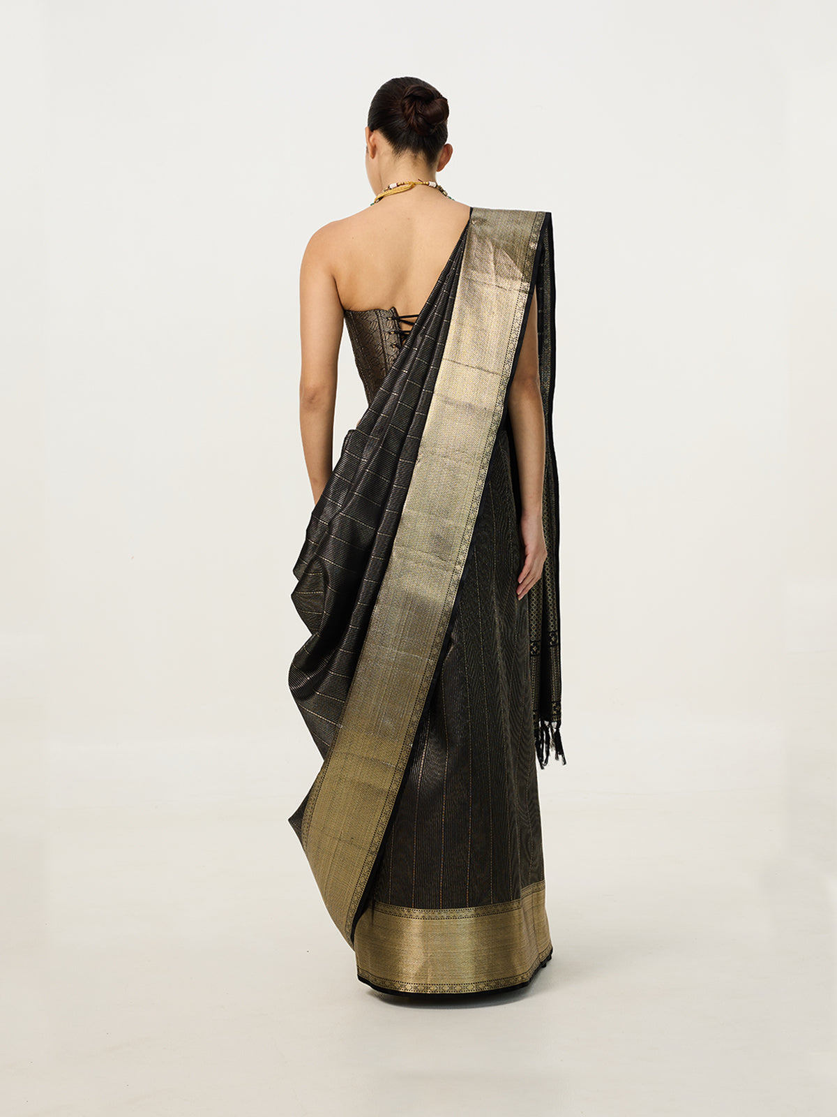 Handwoven Black Kanjivaram Saree