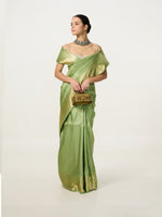 Handwoven Light Green Kanjivaram Saree