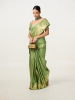 Handwoven Light Green Kanjivaram Saree