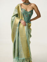 Handwoven Light Green Kanjivaram Saree