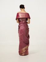 Handwoven Lavendar Kanjivaram Saree