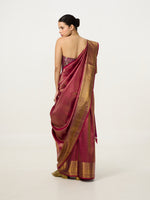 Handwoven Fuchsia Pink Kanjivaram Saree