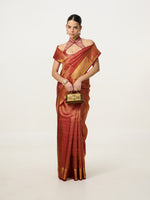 Handwoven Red Kanjivaram Saree